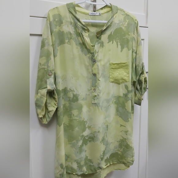 Linen Luv oversized tunic top - Picture 6 of 8